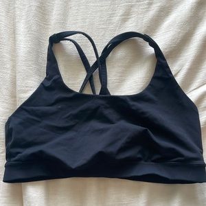 Lululemon Black Energy Bra, size 12